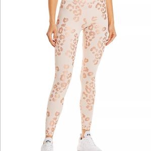 Spiritual Gangster light pink and gold leopard print legging💗🐆